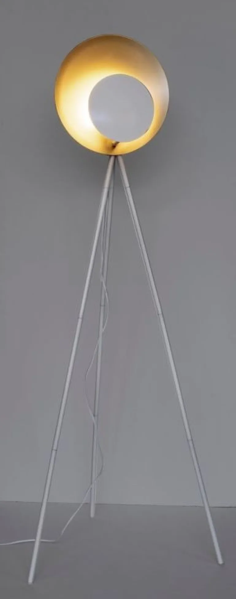 PIANTANA DESIGN TREPPIEDE BIA-ORO H156