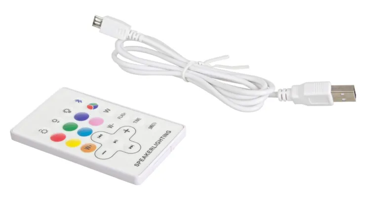 PIANTANA SOLAR LED SPEAKER PE NERO H150