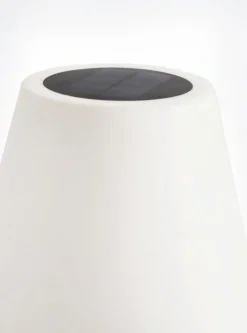 PIANTANA SOLAR LED SPEAKER PE BIANC H150