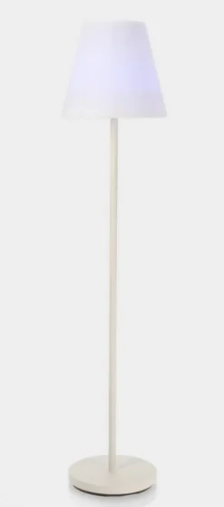 PIANTANA SOLAR LED SPEAKER PE BIANC H150