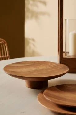 PIATTO DECORATIVO AIMI LEGNO NATURAL D23