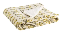 PLAID REIMS AVORIO C-FIORE 130X180