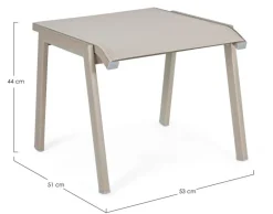 POGGIAPIEDI IN ALLUMINIO IMPILABILE TORTORA GK51 - VICTOR