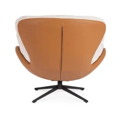 POLTRONA ADINDA GHIACCIO/CUOIO