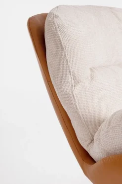 POLTRONA ADINDA GHIACCIO/CUOIO