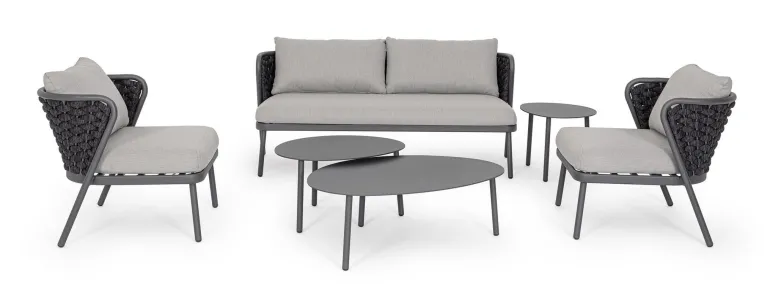 POLTRONA ANTRACITE QS22/GRAPHITE - HARLOW