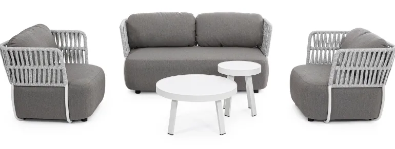 POLTRONA BIANCO/GRIGIO - PALMER