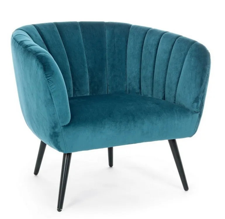 POLTRONA BLU PAVONE - AVRIL