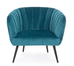 POLTRONA BLU PAVONE - AVRIL