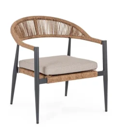 POLTRONA C-BR C-C JANDIA ANTRAC/NATURAL