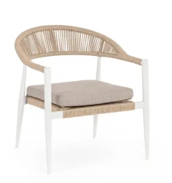 POLTRONA C-BR C-C JANDIA BIANCO/BEIGE