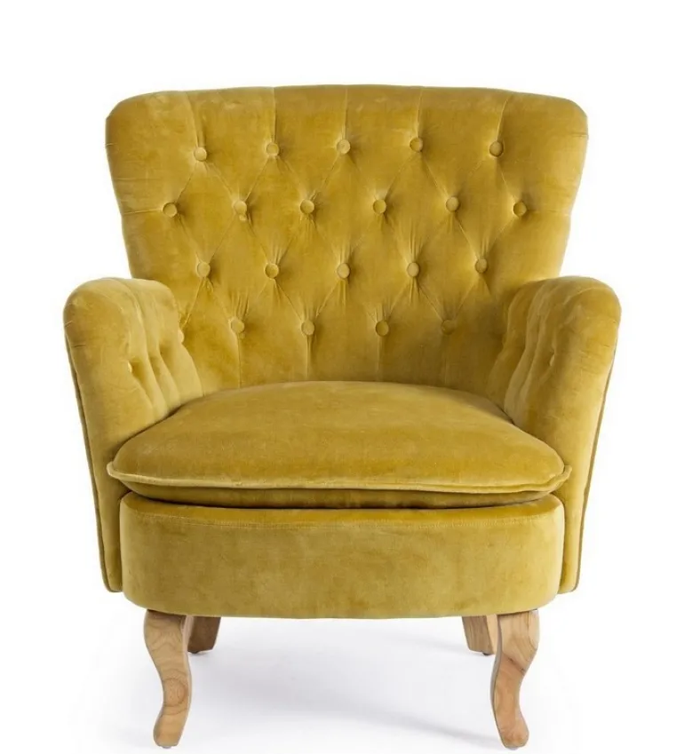 POLTRONA COLOR SENAPE - ORLINS