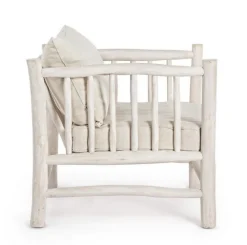 POLTRONA CON CUSCINO IN TEAK - SAHEL
