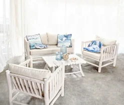 POLTRONA CON CUSCINO IN TEAK - SAHEL