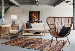 POLTRONA CON CUSCINO IN TEAK - SAHEL