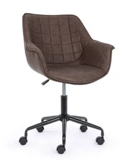 POLTRONA DA UFFICIO MARRONE - JOSHUA