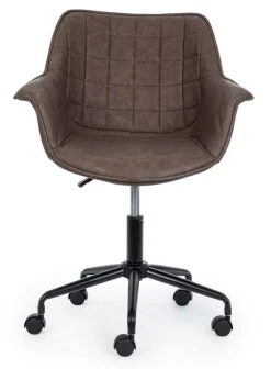 POLTRONA DA UFFICIO MARRONE - JOSHUA
