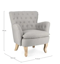 POLTRONA EFFETTO BOUCLE' CLOUD - ORLINS