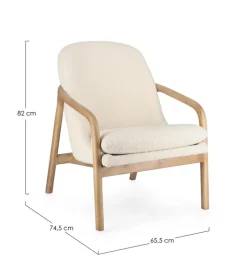 POLTRONA EFFETTO BOUCLE' PURE - ELAIDE