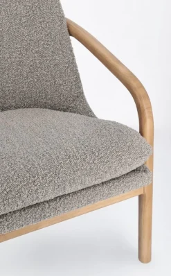 POLTRONA EFFETTO BOUCLE' STONE - ELAIDE