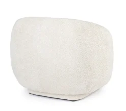 POLTRONA EFFETTO BOUCLE' NATURALE - TECLA