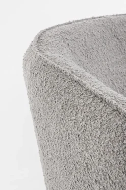 POLTRONA EFFETTO BOUCLE' GRIGIO - AVRIL