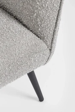 POLTRONA EFFETTO BOUCLE' GRIGIO - AVRIL