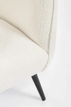 POLTRONA EFFETTO BOUCLE' BIANCO - AVRIL
