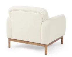 POLTRONA EFFETTO BOUCLE' NATURALE - DETROIT