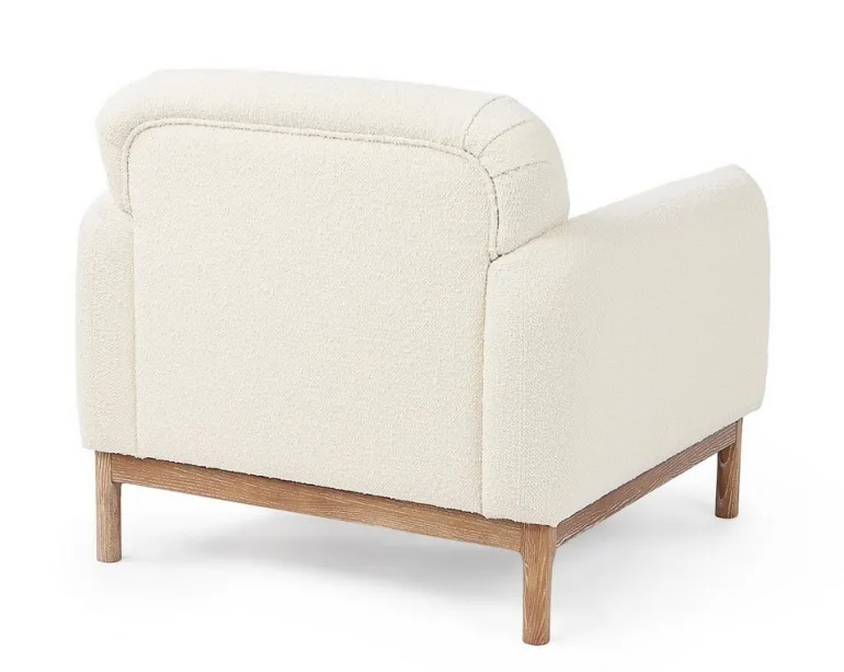 POLTRONA EFFETTO BOUCLE' NATURALE - DETROIT