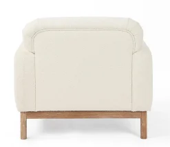 POLTRONA EFFETTO BOUCLE' NATURALE - DETROIT