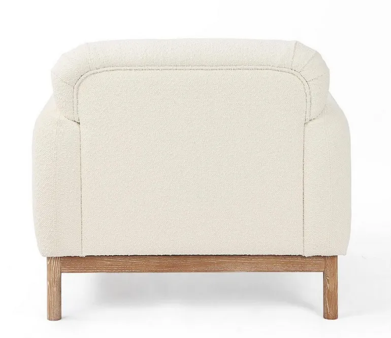 POLTRONA EFFETTO BOUCLE' NATURALE - DETROIT