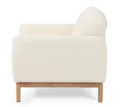 POLTRONA EFFETTO BOUCLE' NATURALE - DETROIT