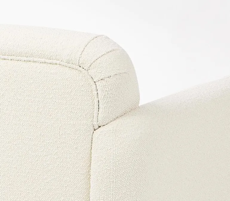 POLTRONA EFFETTO BOUCLE' NATURALE - DETROIT