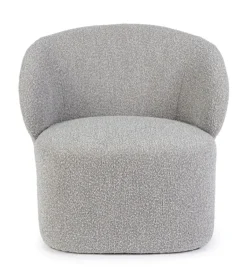 POLTRONA EFFETTO BUCLE' GRIGIO - BABILA