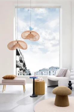 POLTRONA EFFETTO BUCLE' NATURALE - BASSILLA