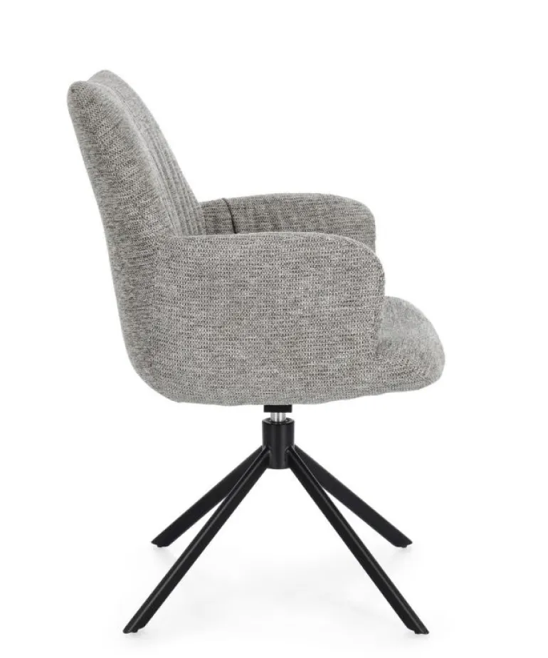 POLTRONA GIREVOLE ALEXANDER GRI CENERE