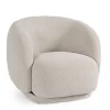 POLTRONA GIREVOLE BRITTANY NATURALE