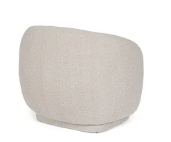 POLTRONA GIREVOLE BRITTANY NATURALE