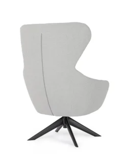 POLTRONA GIREVOLE HAILEY GRIGIO