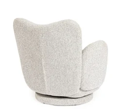 POLTRONA GIREVOLE HARPER GRIGIO CHIARO