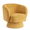 POLTRONA GIREVOLE JULIENNE SENAPE