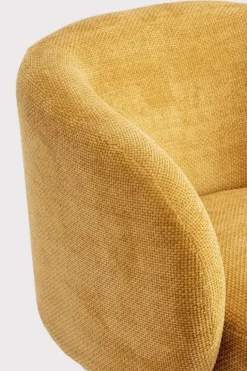 POLTRONA GIREVOLE JULIENNE SENAPE