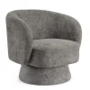 POLTRONA GIREVOLE JULIENNE GRIGIO SCURO