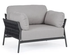 POLTRONA IN ALLUMINIO ANTRACITE QS22/GRAPHITE- PARDIS