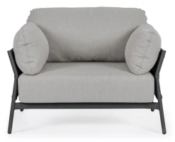 POLTRONA IN ALLUMINIO ANTRACITE QS22/GRAPHITE- PARDIS