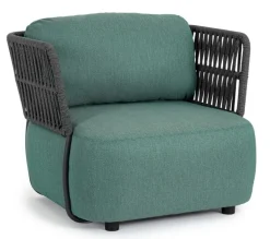 POLTRONA IN ALLUMINIO ANTRACITE - PALMER