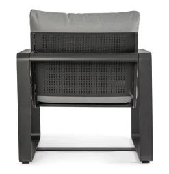 POLTRONA IN ALLUMINIO ANTRACITE YK13 - MERRIGAN