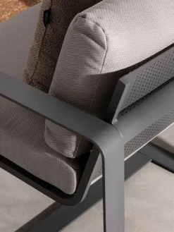 POLTRONA IN ALLUMINIO ANTRACITE YK13 - MERRIGAN