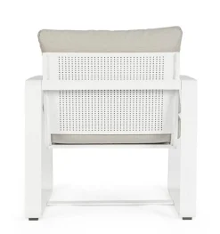 POLTRONA IN ALLUMINIO BIANCO YK11 - MERRIGAN
